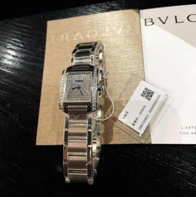 Cartier Tank 25*20mm Lady Diamond Bezel Swiss Quartz Movement SS Band Watch